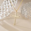 NEARLAND Cross Necklace for Women 14K Gold Cross Necklaces for