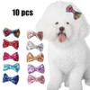 BAOFUYA 10pcs/Set Pet Dog Cat Hair Clips Cute Bowknot Bright