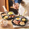 Egg Frying Pan Heat Sensitive Silicone Aluminium Pancake Frying Pan