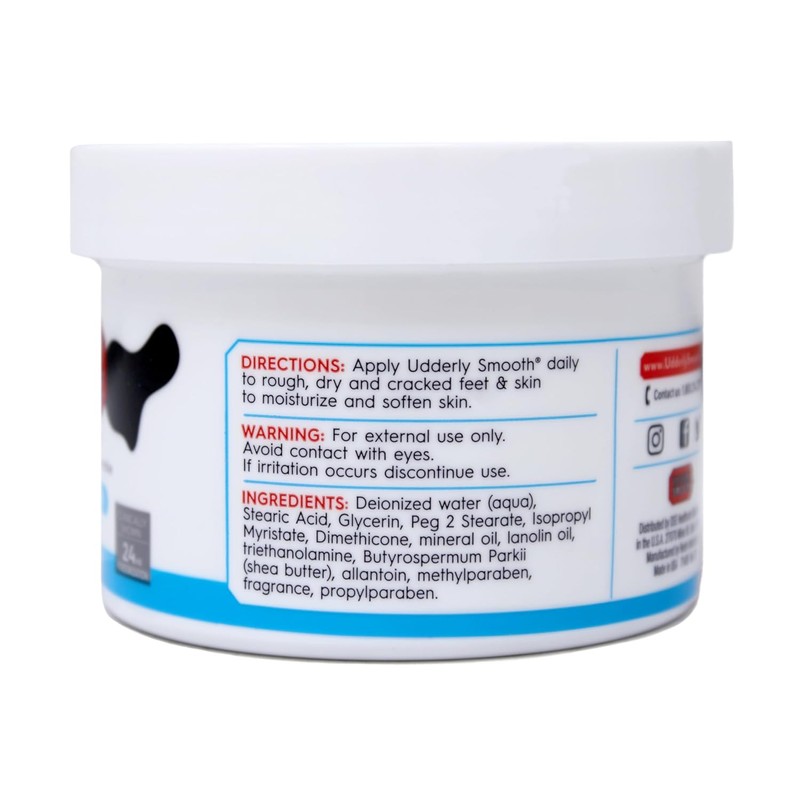Ultra-smooth foot cream with 8 ounces (3 packs) of shea