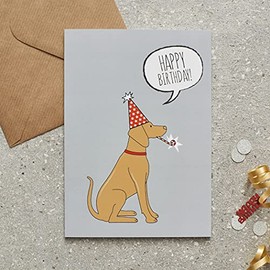 Sweet William Vizsla Birthday Card