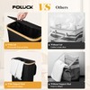 Foluck Slim Laundry Hamper, 60L Waterproof Narrow Laundry Basket with