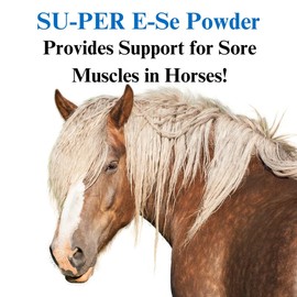 SU-PER E-Se Horses Antioxidant Supplement - Vitamin E & Selenium for Sore Muscles Support - 4 Pound, (2 Pack)