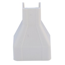 CableWholesale Cord Cover Cable Raceway, 3/4 to 1.25 Inch Surface Mount Cable Raceway Reducer On-Wall Cord Concealer (Transitions 3/4 and 1.25" Runs), Cord Organizer/Wire Hider and Protector, Ivory