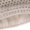 Ladies Faux Fur Knitted Hat with Fur Bobble and Fleece