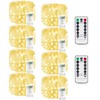 8 Pack Each 20FT 60LED Fairy Lights Battery Operated with