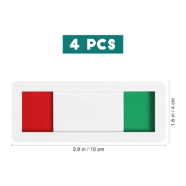 4 Pack Privacy Sign Out Of Office Sign for Door, Busy Slider Indicator Do Not Disturb Please Knock In A Meeting In Progress Vacant Occupied Student Business Sign