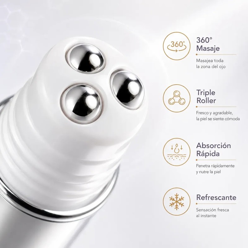 Crema Contorno De Ojos Roll On Antiarrugas Ojeras 20g