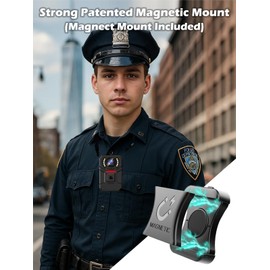 SPIKECAM 4K Body Camera with Audio, 160° Wide Angle, Ultra-Light Wearable Design, Type C, OTG, Instant File Management, 2" IPS Screen, External Storage, Personal Security Body Cam 64GB
