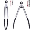 Kitchen Tongs,12 Inchs Non-Slip Stainless Steel Tongs with Locking Clip