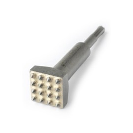 WERHE® SDS Plus Stocker Chisel 16 Teeth 140 mm Length Square 32 mm - Hammer Chisel for Electric Hammer Drill - Socket Hammers for Hammering Concrete