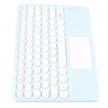 Touch Wireless Keyboard Round Keycaps Ergonomic Design Ultra Thin Smart