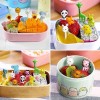 Tuybb Set 10 Tenedores Palillos Animales Caritas Lunch Fruta Niños