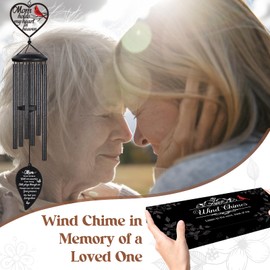 Memorial Gifts for Loss of Mom Wind Chimes,Sympathy Gifts for Loss of Mom,Bereavement Remembrance Funeral Condolence Gifts for Loss of Mother, 30“ Memorial Wind Chimes for Loss of Loved One
