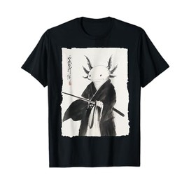 Axolotl Samurai Janpanese Vintage Warrior Art Anime Gifts T-Shirt