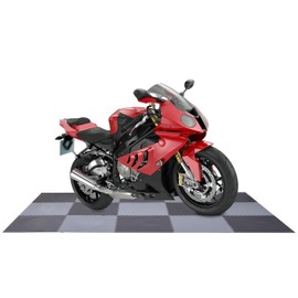 Resilia Motorcycle Mat, 57 Inches Wide X 95 Inches Long- Black, Heavy Duty for Garage Floor Protection, Made in The USA
