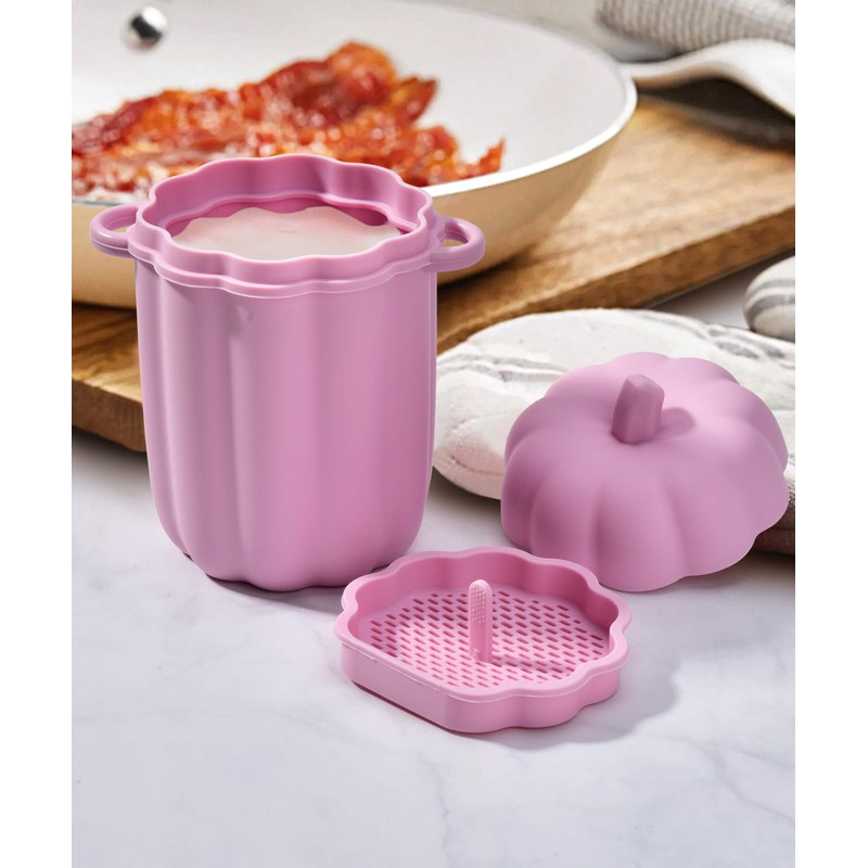 Aliglow Bacon Grease Strainer Bin Collector Kitchen Tools, Fun MulFunctional