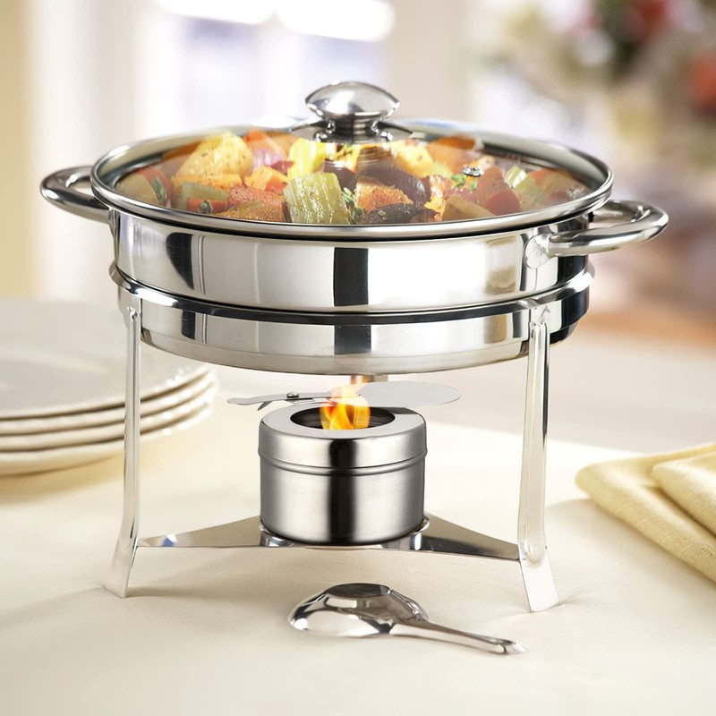 HEMOTON 2 Pieces Stainless Steel Fuel Holder with Cover