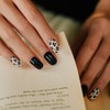 EDGEU [EDGEU]Leopard Black Nail Strips