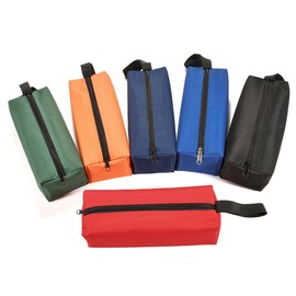 Tool Holder, Tool Bag, Tool Bag, Waterproof, Storage, For Travel, Multifunctional, Portable, 9.8 x 3.3 x 2.8 inches (25 x 8.5 x 7 cm), Set of 6, multicolor