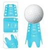 MiOYOOW 10 Pieces Golf Tees Plastic Golf Simulator Tees Portable