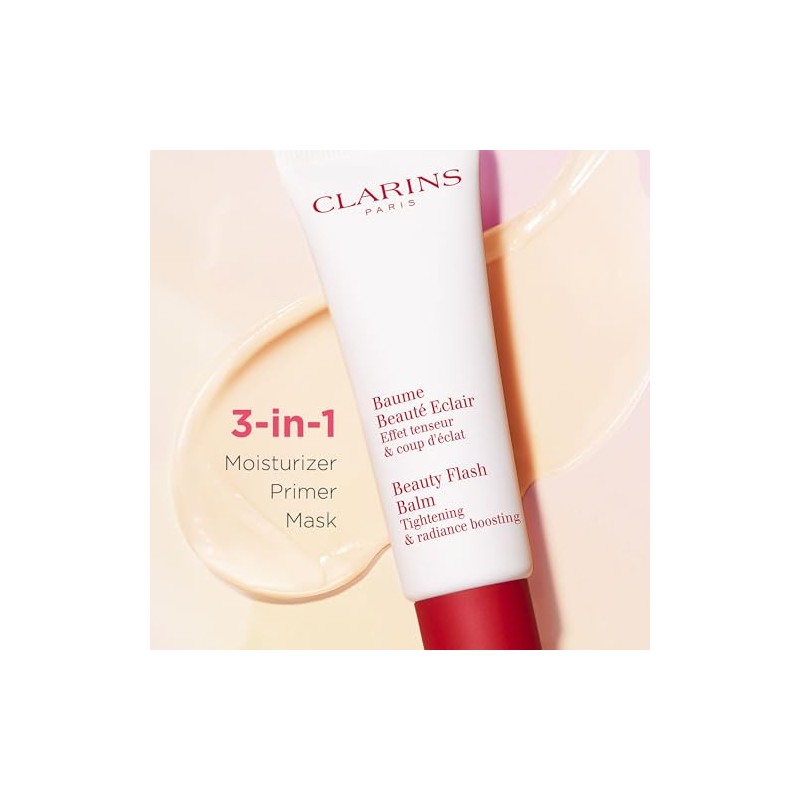 Clarins Beauty Flash Balm 3-In-1 Hydrating 10-Minute Face Mask, Make-Up