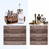 BarMaster Professional Cocktail Kit Mixology Set with Walnut Bar Stand