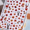 Fall Nail Art Stickers Autumn Maple Leaf Nail Decals 6PCS