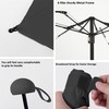 BAODINI Travel Mini Umbrella for Purse With Case Small Compact