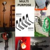 Garage Storage Utility Double Hooks, Heavy Duty Wall Mount Organizer