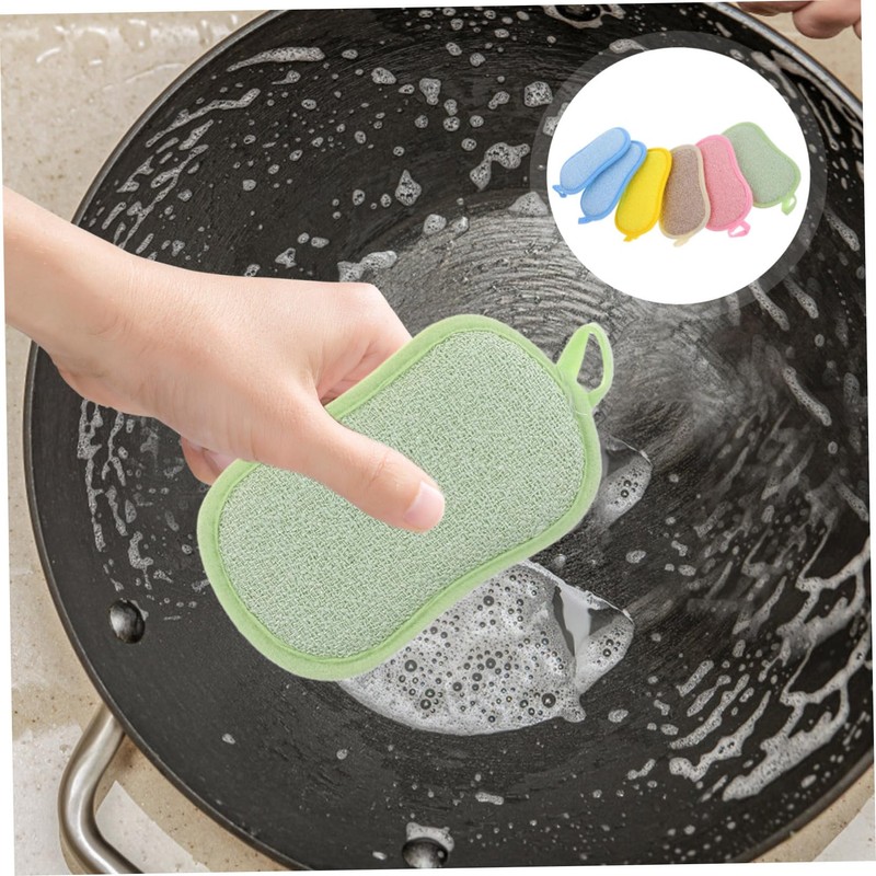 Mobestech 6 Pcs Dish Sponge Cleaning Sponges Multipurpose Sponge Multi
