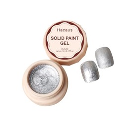 Hacaus 1pcs Professional Painting Nail Gel Nail Art Manicure Painted Nail Gel Polish French Nail Design Shimmer Silver Color 02