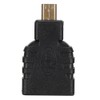 10 Pcs Black ABS Micro HDMI to HDMI Adapter Connector