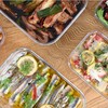 Lustroware Micro Clear Transparent Food Storage Containers with Lids –