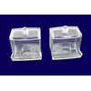 naissant [Set of 2] Transparent Acrylic Accessories Cotton Swab Case