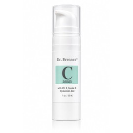 Dr. Brenner Suero de vitamina C 20% puro ácido L-ascórbico, ácido ferúlico, vitamina E y ácido hialurónico para cara y ojos, natural, antienvejecimiento, antiarrugas, 1 onza. por Dr. Brenner (1 onza)