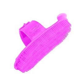 Plastic Curry Comb with Adjustable Strap Horse Pony Care Grooming (Pink)