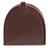 GENUINE LEATHER COIN PURSE (1589) (Round Top, Brown)
