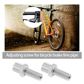 ECSiNG 10Pcs M6 Bike Brake Barrel Adjuster Bolts Bike Brake Handle Lever Fastener Accessories for Bicycles Motorcycles Scooters Silver