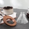 AXUYU Pour Over Coffee Dripper V60 Glass Coffee Funnel Filter
