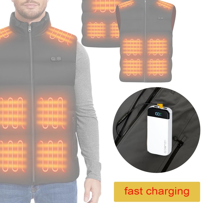 9V Heated Jacket Battery Step-Up Adapter Charger Cable for 7.4V