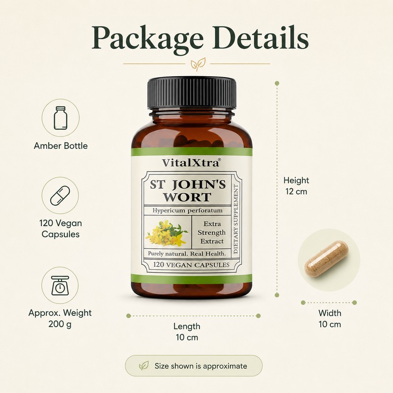 St. John’s Wort Capsules for Women – Herbal Supplement for