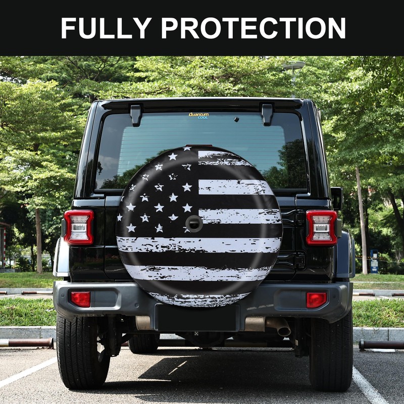 MOONET Tire Cover with Camera Hole, for Jeep Wrangler JL