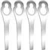 4 Pack Lawn Mower Metal Blades Stainless Steel Trimmer Head