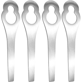 4 Pack Lawn Mower Metal Blades Stainless Steel Trimmer Head Parts Replacement Blades Cordless for Lawn Mowers Clearing Grass Polycut Trimmer Head Replacement Weds Eater Replacement Blades