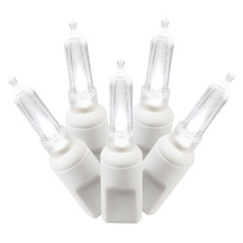 Vickerman X4W7109 100 Light Italian LED Light Set Pure White Lights on White Wire