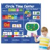 Boczif Circle Time Learning Center Pocket Chart for Classroom, Educational
