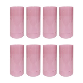 8 Pack 1oz Pink Deodorant Containers 30ml Empty Plastic Twist Up Filling Stick Tube Bottom-Fill Deodorant Bottles Refillable Lip Balm Tube for DIY Cosmetic Lotion Bar Sunscreen Lip Balm Crayon