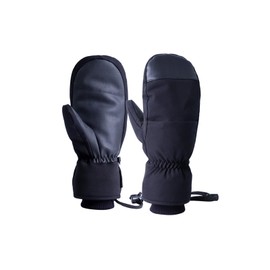 MORGEN SKY Snowboard Gloves Sports Gloves Unisex Gloves Thick Padded 5-finger Inner Windproof Heat-retaining Ski Snowboard Bike ST2201, Black, XL