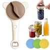 4 in 1 Multi-Purpose Jar Opener, with 3pcs Rubber Jar